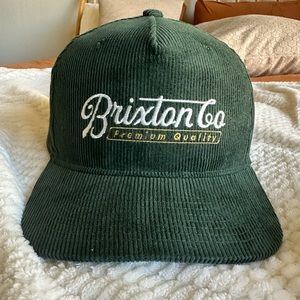 ✨LIKE NEW ✨Brixton Snapback corduroy
